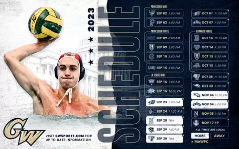 Water Polo Schedule Graphic