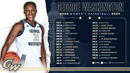 2023-24 Women's Basketball Schedule Graphic