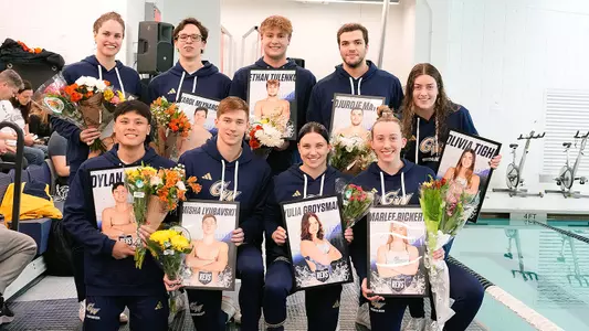 GW Swimming and Diving 2024 Senior Day Photo