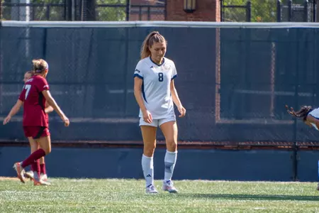 Lauren Prentice Walks Down the Field vs. UMass