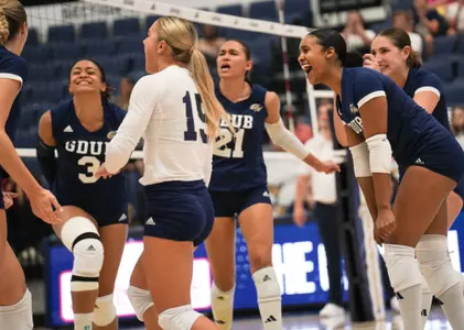 Volleyball Celebrates a Victory