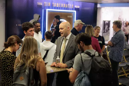 Michael Lipitz with student media