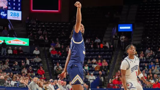 Gerald Drumgoole Jr. attempts a 3-pointer at Richmond