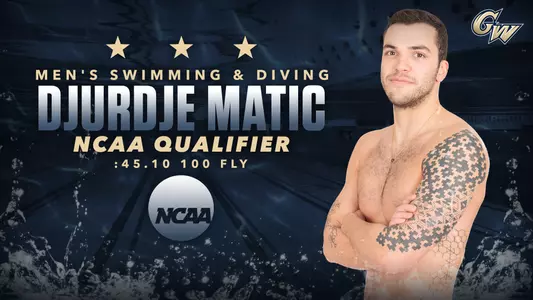 Djurdje Matic NCAA Championships Qualification Graphic