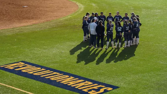 GW Softball Team Huddle