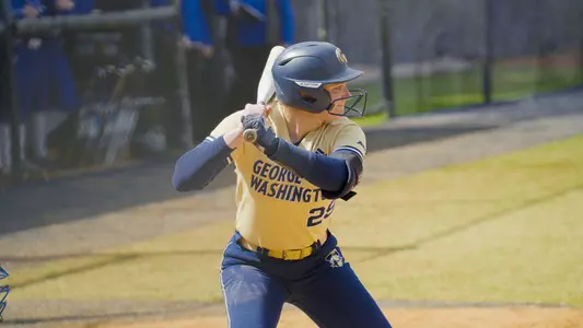 Paige Hayward batting vs. SLU
