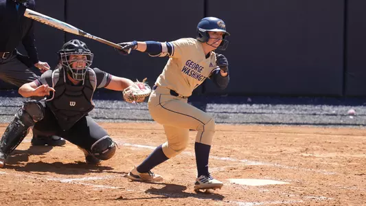 Allison Heffley batting vs. Saint Joseph's