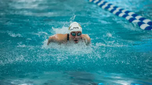 Ava Topolewski swimming at A-10s