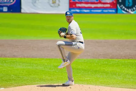 Brandon Siegenthaler Pitching at A-10 Championship