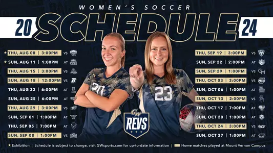Updated 2024 WSOC Schedule Graphic