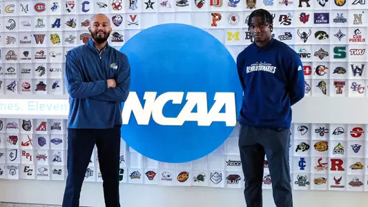 Darren Buchanan Jr. and Jihad Ali at the NCAA Elite Symposium for Student-Athletes