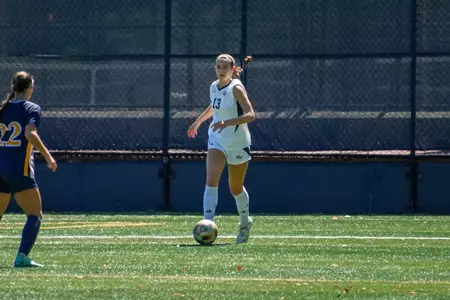 Julia Bilal Dribbles the Ball vs. Drexel