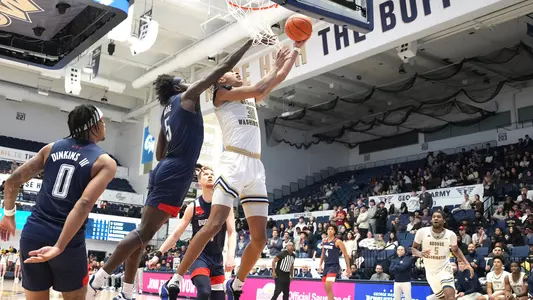 Rafael Castro attacks the rim vs. Duquesne