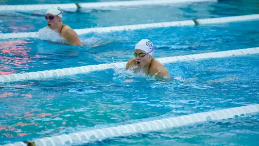 Swimming & Diving practicing at the Smith Center