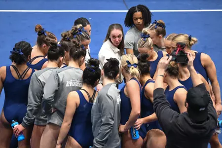 Stephanie Stoicovy Worrell leads the GW gymnastics team