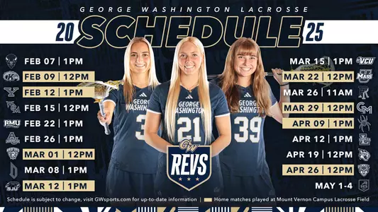 2025 Lacrosse Schedule Graphic