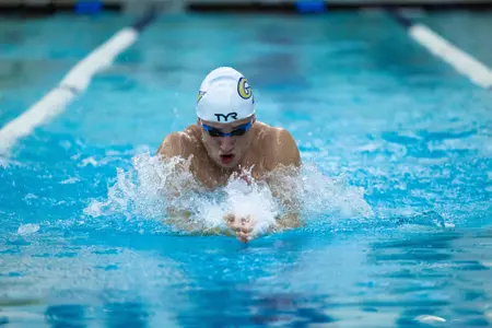 Men's Swimmer at GW Intrasquad Meet
