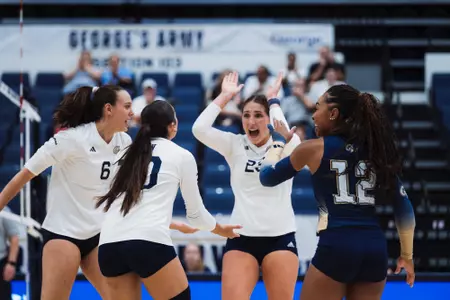 Volleyball celebrates vs. Loyola (MD)