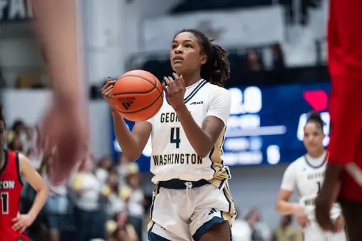 Sara Lewis Shoots a Free-Throw vs. Dayton