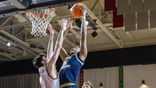 Rafael Castro lays it in against Davidson