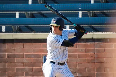 Ellis Schwartz Preps for his At-Bat vs. Georgetown