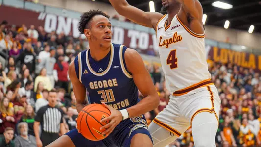 Rafael Castro looks to pass at Loyola Chicago