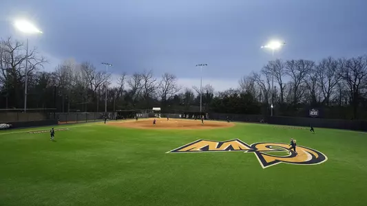 GW Softball Field at dusk