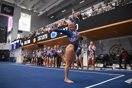Kasey Burke Performs on Floor at Dare to Bloom Meet
