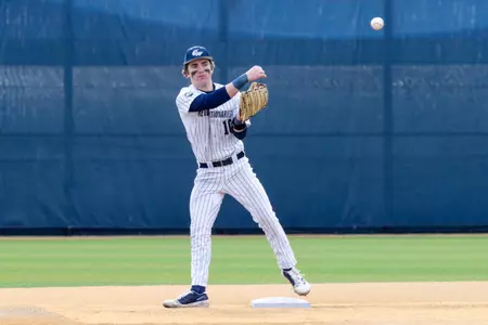 Charlie Walsh Warms Up in the Field vs. Fordham
