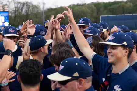 Baseball Team Huddle vs. Richmond