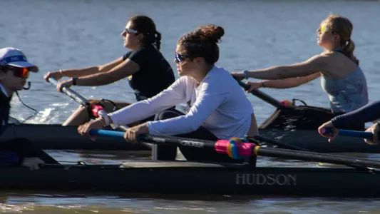 Rowing practice on Oak Hollow Lake