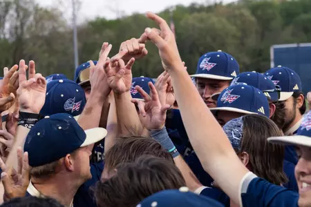 Baseball Team Huddle vs. Richmond