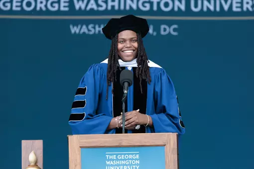 Dr. Jonquel Jones at Commencement