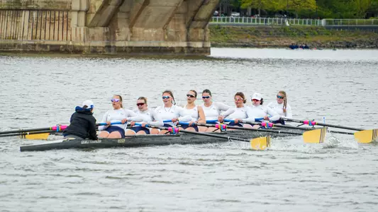 Rowing competes on the Potomac at the GW Invite