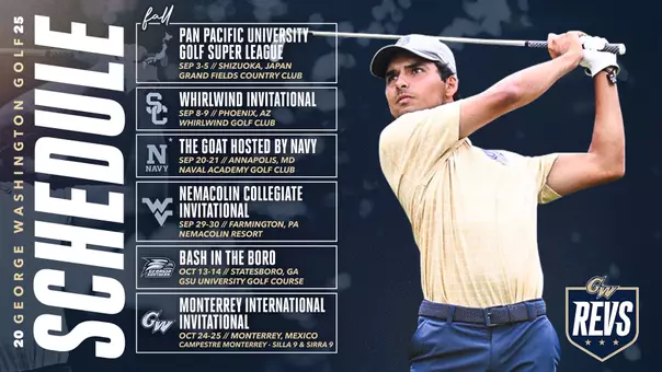 2025 Golf fall schedule