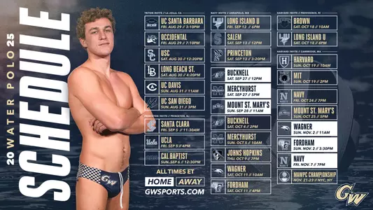 2025 Water Polo Schedule