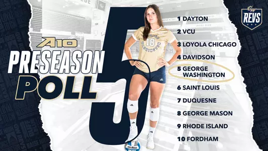 A-10 VB Preseason Poll web graphic