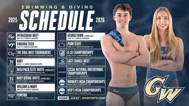Swimming and Diving 2025-26 schedule