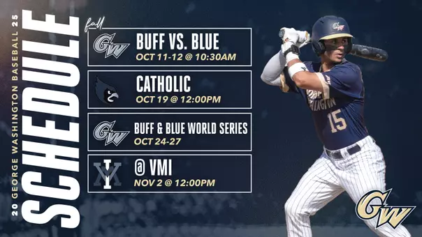 New Baseball 2025 Fall Schedule Graphic