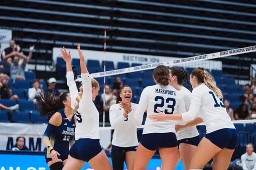 Volleyball Celebrates a Kill