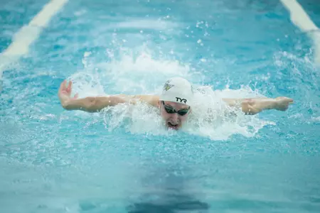 Daniel Nagy swimming at the Smith Center