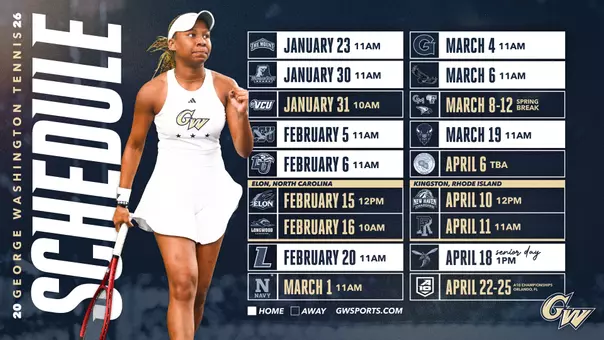 Tennis 2026 Schedule Graphic