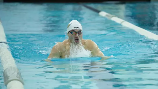 Preston Lin swimming at Smith