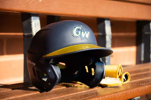 Generic GW Baseball Helmet at Tucker Field