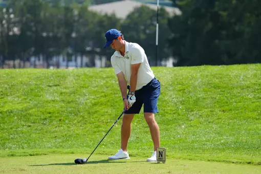 Patricio Gonzalez tees up a shot