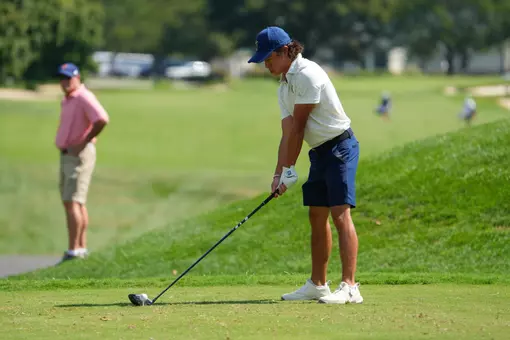 Maxime Lam prepares to swing the driver