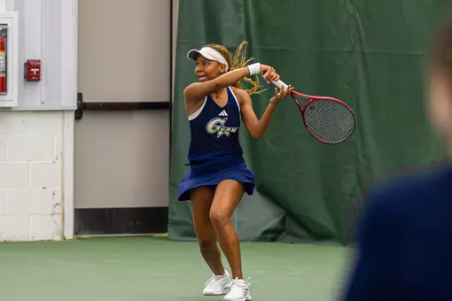 Solange Skeene Hits a Ball vs. Elon