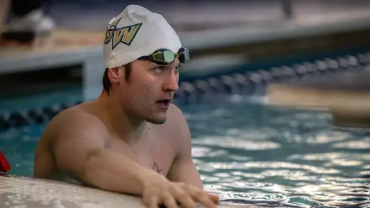 Gage Boushee in Smith Center Pool