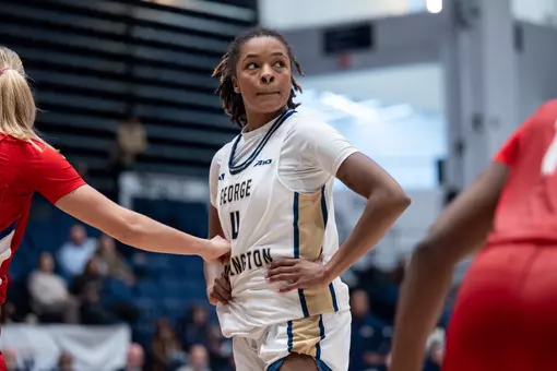 Sara Lewis Prepares for an Inbound Play vs. American