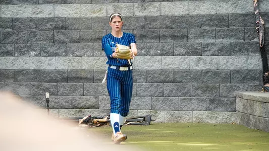 Chloe Greene Warming Up in the Bullpen